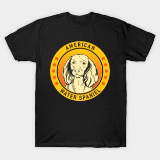 American Water Spaniel Dog Portrait T-Shirt